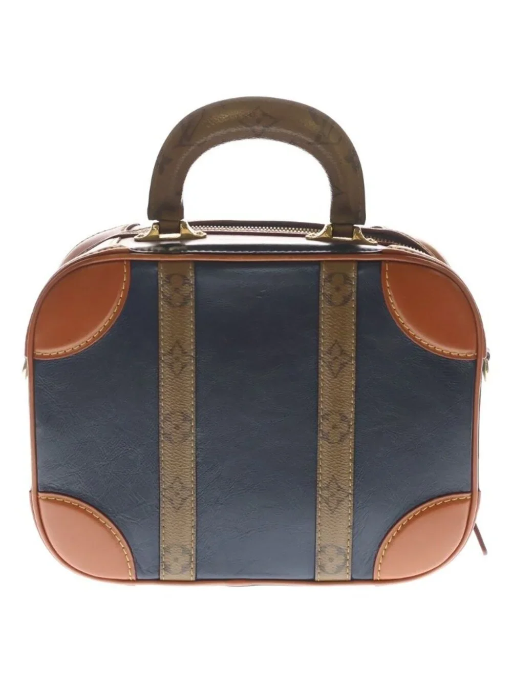 Louis Vuitton Valisette PM Monogram Reverse 2-Way Shoulder Bag Gold Hardware